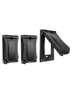 Tapa de Enchufe Exterior BESTTEN 3 Paquetes GFCI Negro