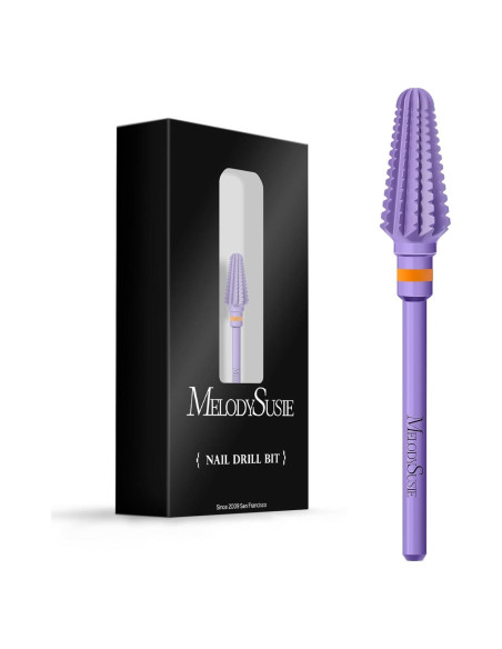 Brocas de Taladro de Uñas MelodySusie 3/32'' Carburo Púrpura