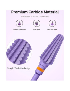 Brocas de Taladro de Uñas MelodySusie 3/32'' Carburo Púrpura 2