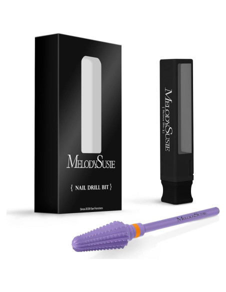 Brocas de Taladro de Uñas MelodySusie 3/32'' Carburo Púrpura