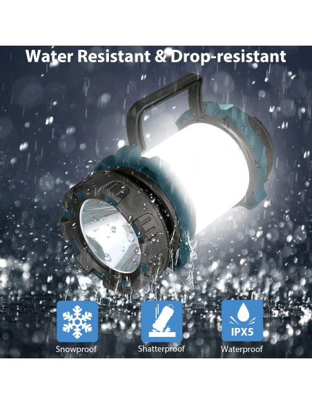 Linterna de Camping BOBKID 2 Paquetes 1000LM Recargable USB