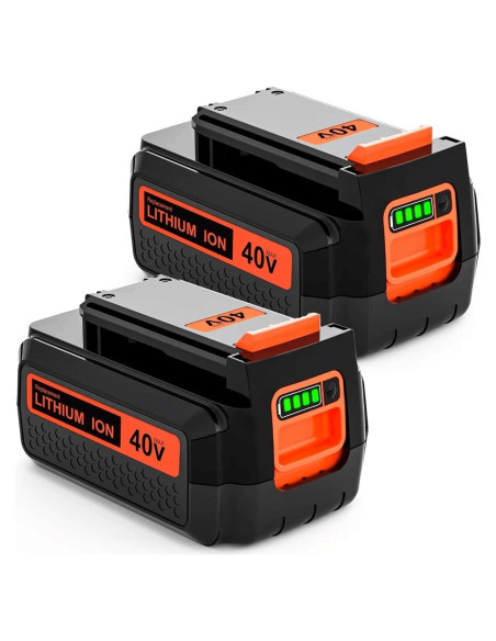 2 Baterías de Reemplazo 40V 3000mAh Litio Enermall para Black & Decker