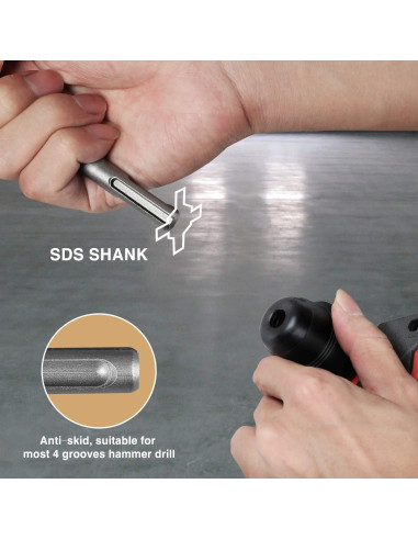 Broca de Martillo Rotativo SDS Plus FF ERA 25mm x 450mm Carburo
