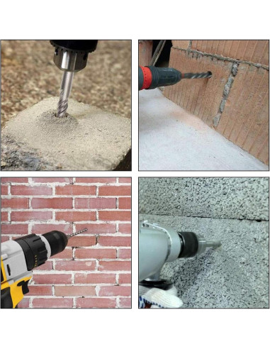 Broca de Martillo Rotativo SDS Plus FF ERA 25mm x 450mm Carburo