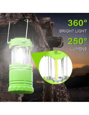 Linterna LED Verde Portátil SEAMAGIC 250 Lúmenes para Camping