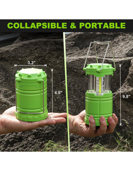 Linterna LED Verde Portátil SEAMAGIC 250 Lúmenes para Camping