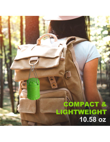 Linterna LED Verde Portátil SEAMAGIC 250 Lúmenes para Camping