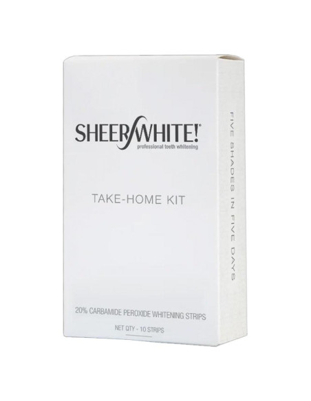 Kit de Tiras de Blanqueamiento Dental Sheer White 20% - 1 Cuenta