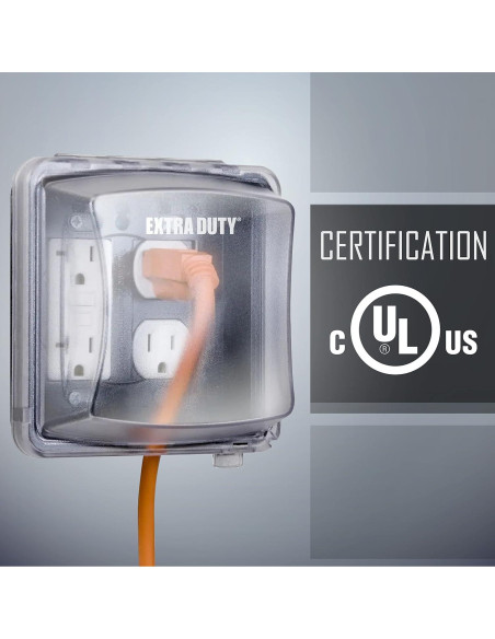 Cubierta de Enchufe Eléctrico TayMac MM2420C 2-Gang Transparente