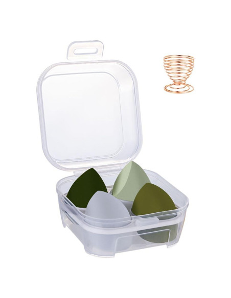 Juego de 4 Esponjas de Maquillaje BOYYJING Multicolores