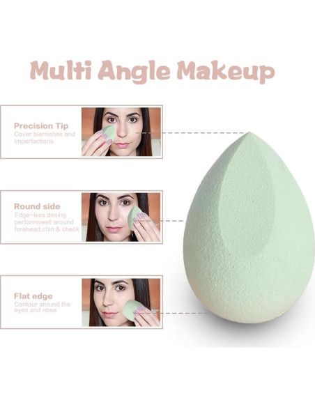 Juego de 4 Esponjas de Maquillaje BOYYJING Multicolores
