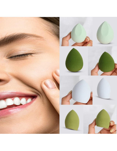 Juego de 4 Esponjas de Maquillaje BOYYJING Multicolores