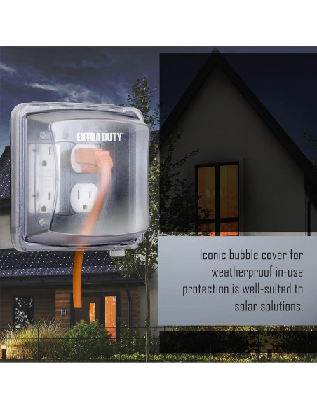 Cubierta de Enchufe Eléctrico TayMac MM2420C 2-Gang Transparente