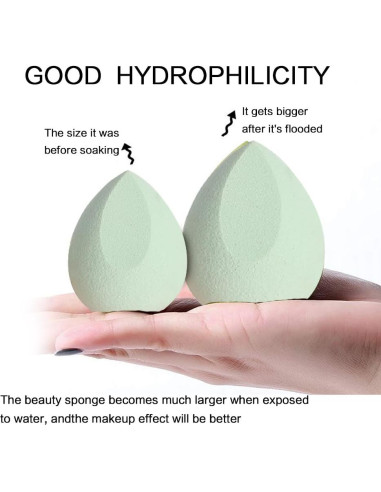 Juego de 4 Esponjas de Maquillaje BOYYJING Multicolores