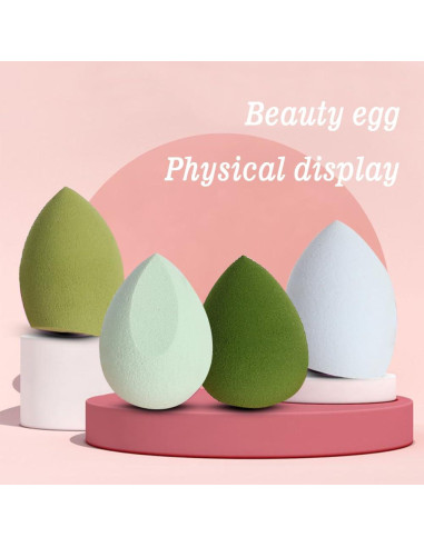 Juego de 4 Esponjas de Maquillaje BOYYJING Multicolores
