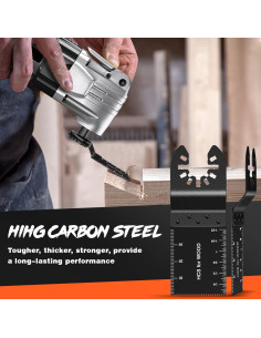 Kit de Cuchillas Oscilantes Royars 50 Pcs para Madera y Plástico 2