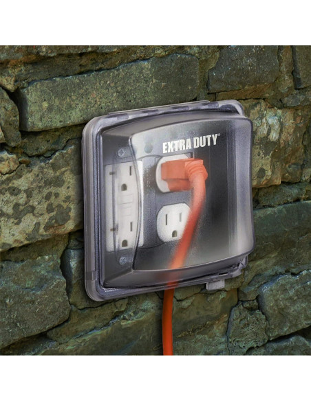 Cubierta de Enchufe Eléctrico TayMac MM2420C 2-Gang Transparente