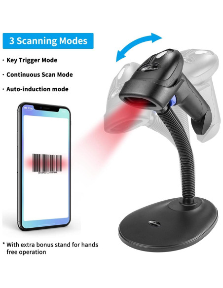 Escáner de Código de Barras 1D NetumScan Bluetooth Inalámbrico