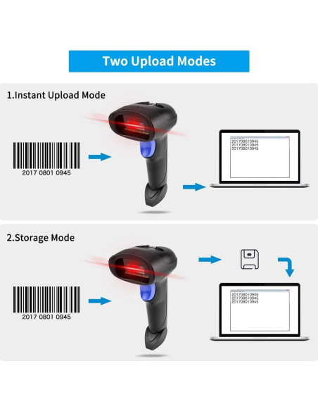 Escáner de Código de Barras 1D NetumScan Bluetooth Inalámbrico