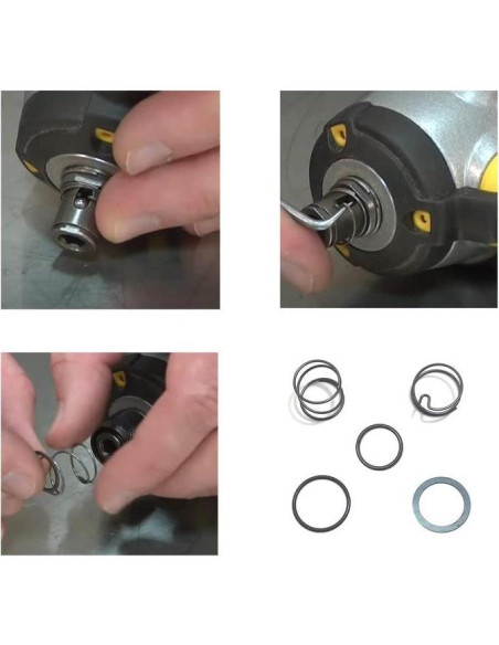 Kit de Resortes N078434 Hexlad1 para Llave de Impacto DCF885 DCF886