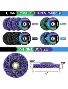Paquete de 12 Discos de Desbaste WelderElite 100mm Carburo Silicio 2