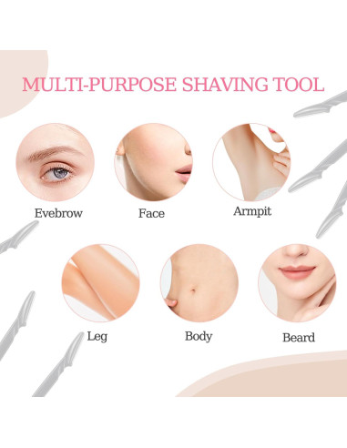 Cuchillas para Cejas CICINUJOY 40 Piezas Negro - Dermaplane