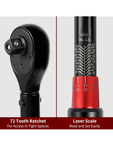 Juego de Llave de Torque Hairich 16PCS 2.3-24.9 N.M para Bicicleta