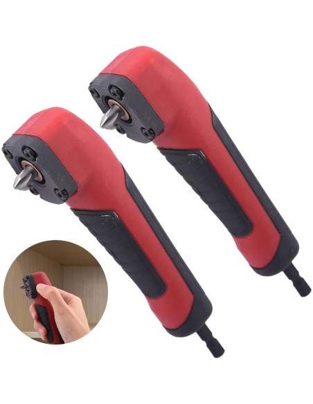 Adaptador de Ángulo Recto CALIDAKA 2pcs para Destornillador 18V