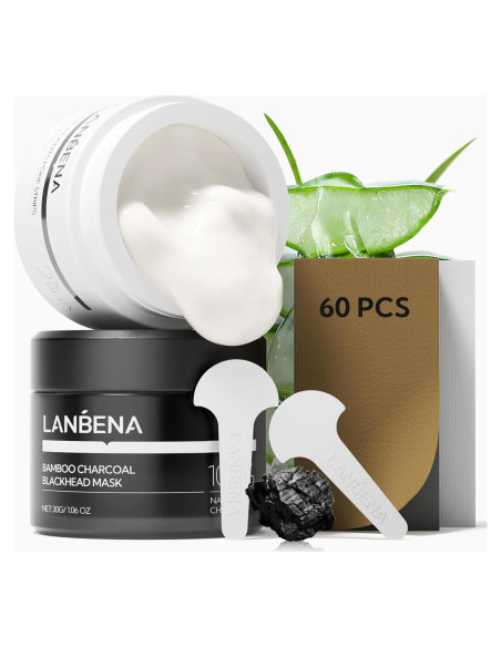 Set LANBENA 3 en 1: Tiras para Poros + Suero + Máscara