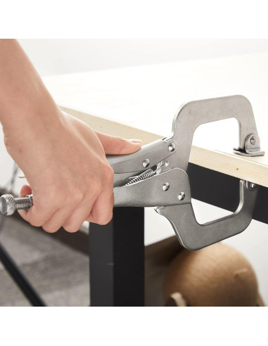 Juego de 4 Pinzas de Cierre en C Minatee 15-28 cm Ajustables