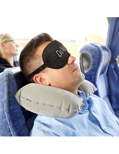 Geyoga 4 Piezas Máscaras de Ojos de Seda Ajustables para Dormir