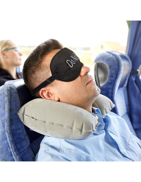 Geyoga 4 Piezas Máscaras de Ojos de Seda Ajustables para Dormir