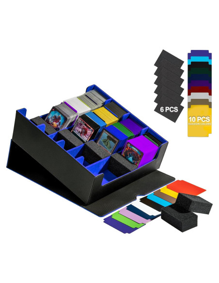 Caja de Almacenamiento de Cartas Trading ArtBoutiq 3200 - Negro/Azul