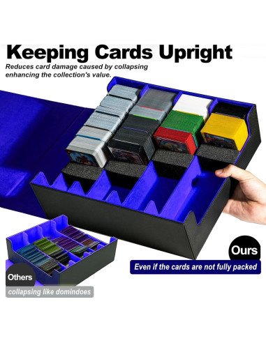 Caja de Almacenamiento de Cartas Trading ArtBoutiq 3200 - Negro/Azul