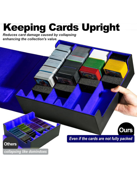 Caja de Almacenamiento de Cartas Trading ArtBoutiq 3200 - Negro/Azul