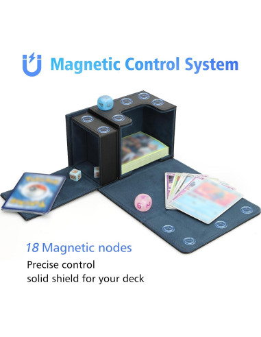 Caja de Barajas SANZIE con Bandeja de Dados Magnética 200+ Cartas
