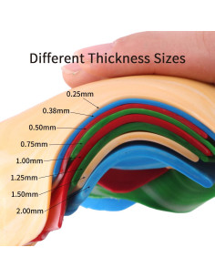 Juego de Rodillo de Arcilla BoFUN con 8 Guías de Grosor 2