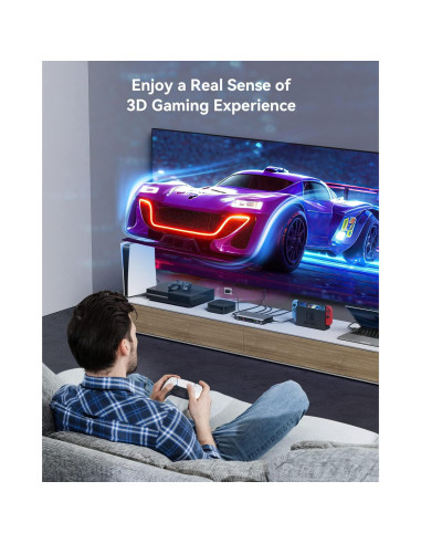 Conmutador HDMI 5 en 1 GANA 4K@60Hz con Control Remoto