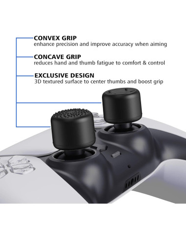 Agarres Ergonómicos PlayVital para Thumbstick PS5, PS4, Xbox