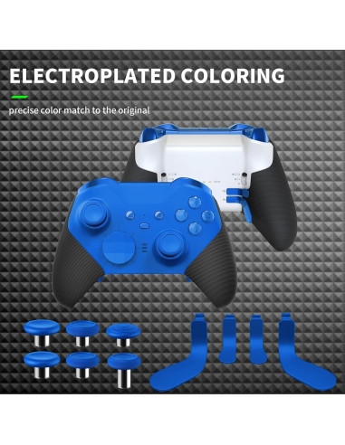 TOMSIN 15 en 1 Accesorios para Controlador Xbox Elite 2 Azul