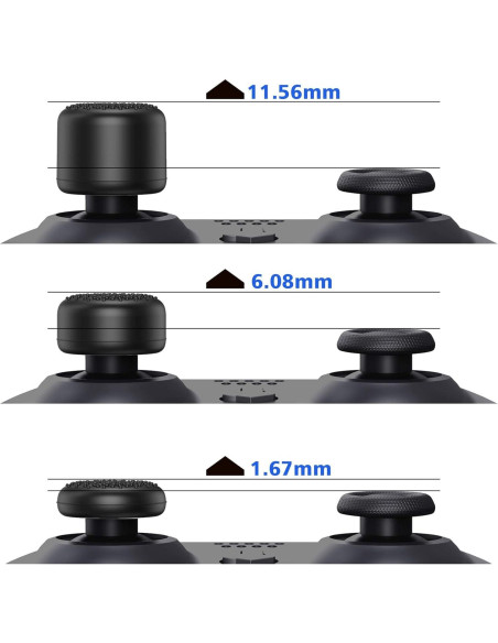 Agarres Ergonómicos PlayVital para Thumbstick PS5, PS4, Xbox