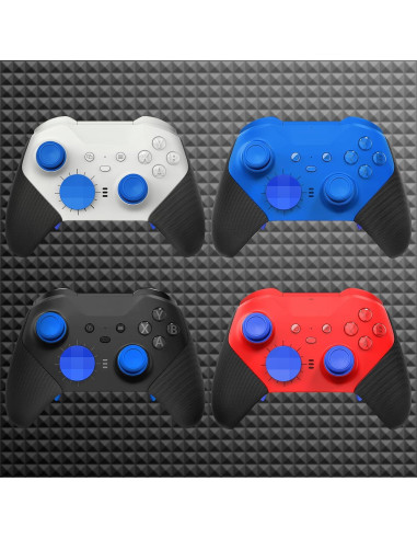 TOMSIN 15 en 1 Accesorios para Controlador Xbox Elite 2 Azul