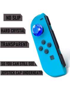 Cubiertas de Agarre de Pulgar Booge Cristal Azul para Nintendo Switch 2