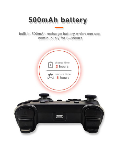 Controlador Pro Inalámbrico Nintendo Switch Rojo y Azul