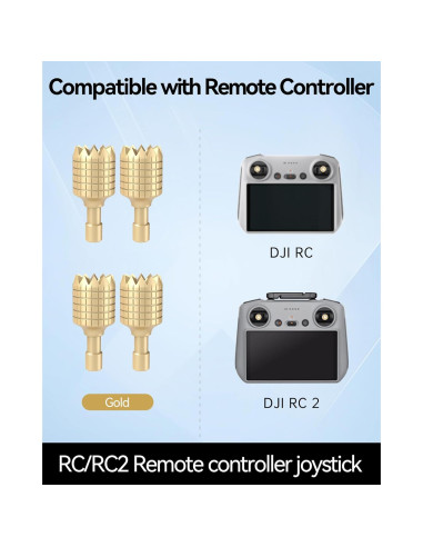 Palancas de Control Remoto LKTOP para DJI RC/RC2 - Oro