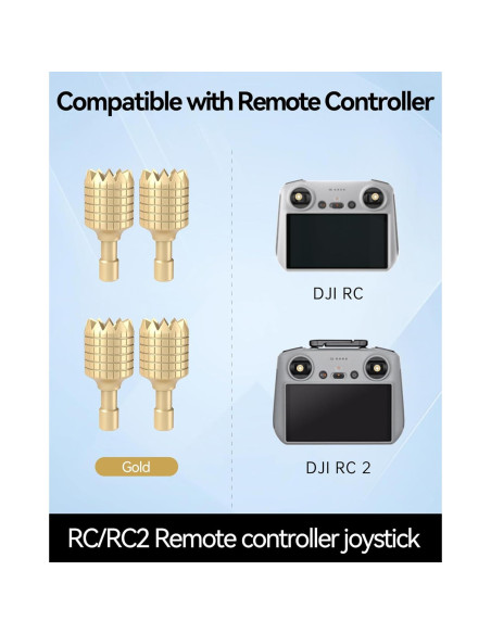 Palancas de Control Remoto LKTOP para DJI RC/RC2 - Oro