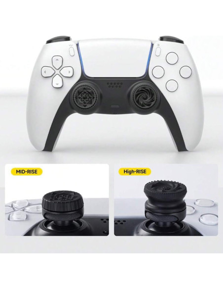 Extensor de Pulgar y Cubiertas de Silicona YOVDA para PS5/PS4