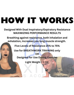 Dispositivo de Ejercicio de Respiración Maximus 0.03 kg 2