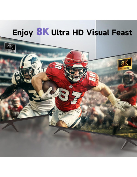 Conmutador HDMI 8K 60Hz 2 en 1 Aluminio Compatible PS5 Xbox