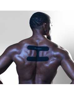 Cinta Kinesiológica Spidertech Pre-Cortada Negra 4 Unidades 2